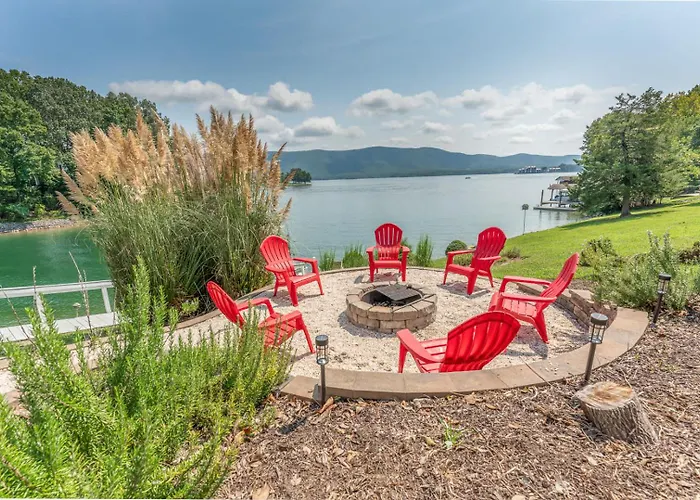 Stunning Lake Home W Private Dock Spa Fire Pit