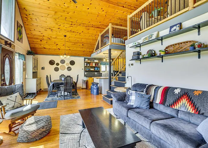 Private Deck + Hot Tub: Central Dickinson Home