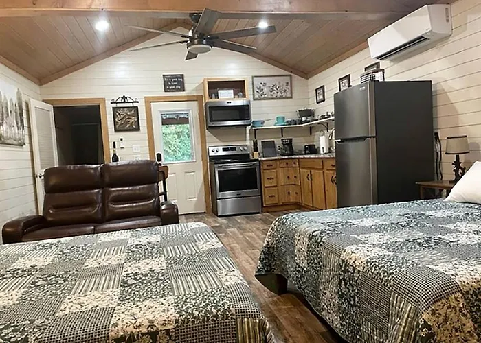 Dream Glamping In Texas In This Cozy, Pet-Friendly Cabin In Bastrop, Tx