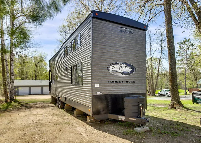 Steps To Gull Lake! Modern Rv Stay W/ Resort Perks