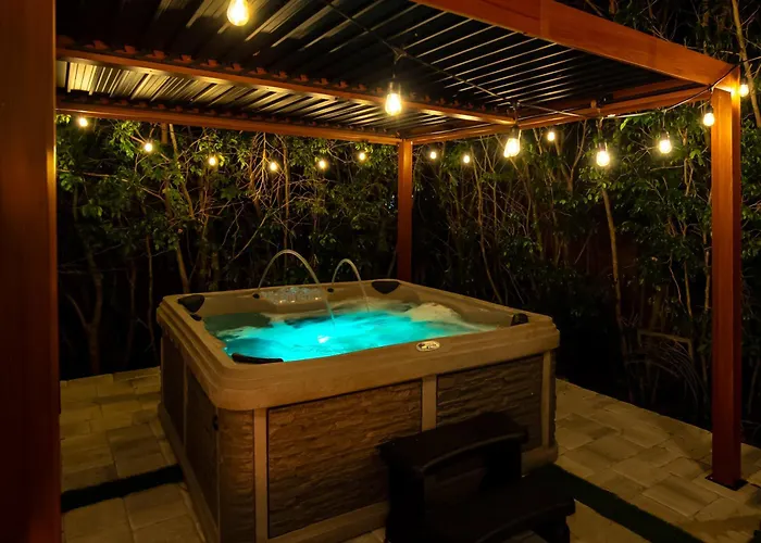 Velvet Bloom Bubbling Spa Retreat With Sauna & Jacuzzi