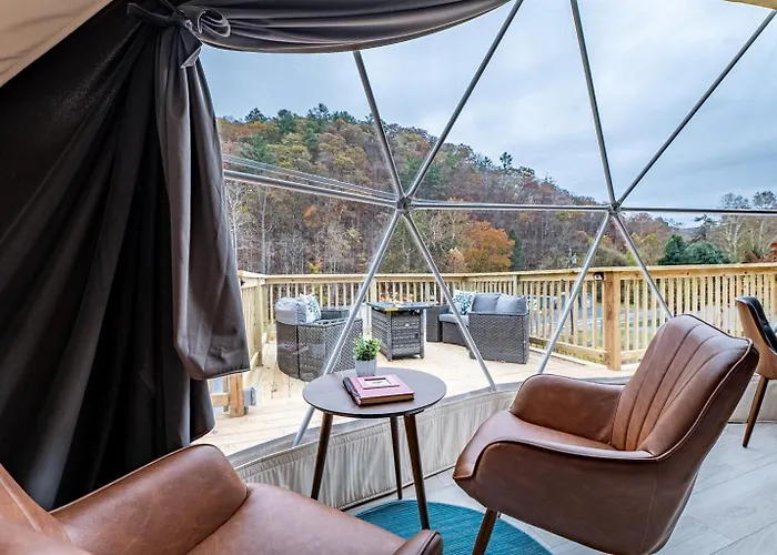 Romantic Geodesic Dome Hot Tub Under The Stars