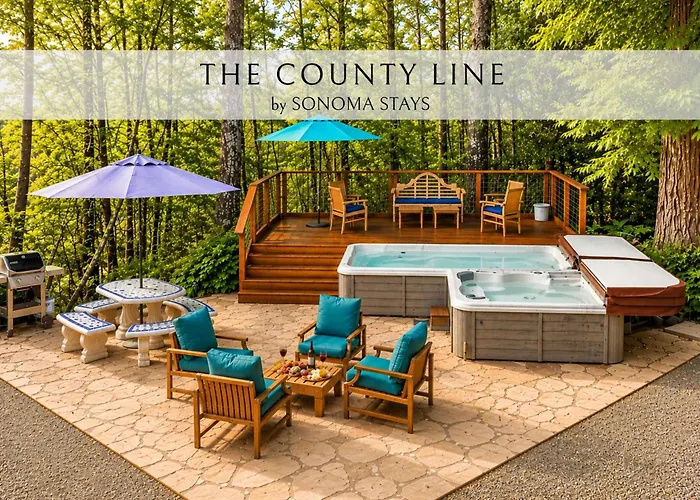 The County Line Hot Tub Swim Spa Retreat