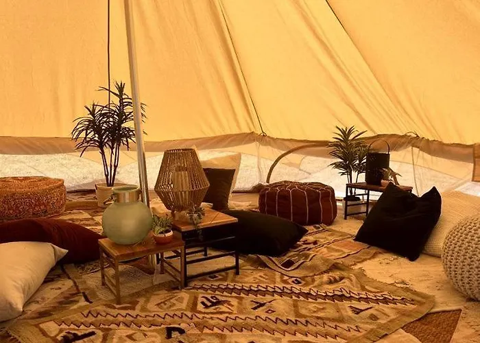 Lakeside Glamping Bell Tent Retreat On Tuttle Creek Lake In Kansas, Perfect For A Weekend Of Swimming And Fishing