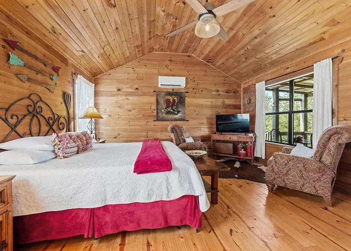 Joy | Creekside Cabin + Private Hot Tub