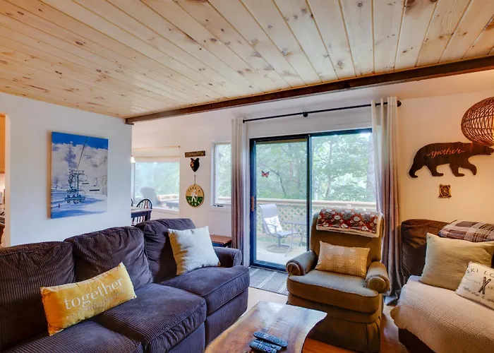 Steps To Sugar Mountain! Condo W/ Furnished Deck