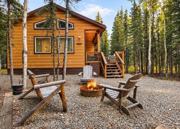 Denali Wild Stay - Moose Cabin, Free Wifi, 2 Private Bedrooms, Sleep 6