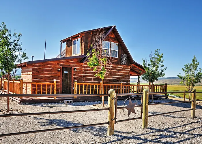 Remote Antimony Log Cabin W/ Green Meadow Views!
