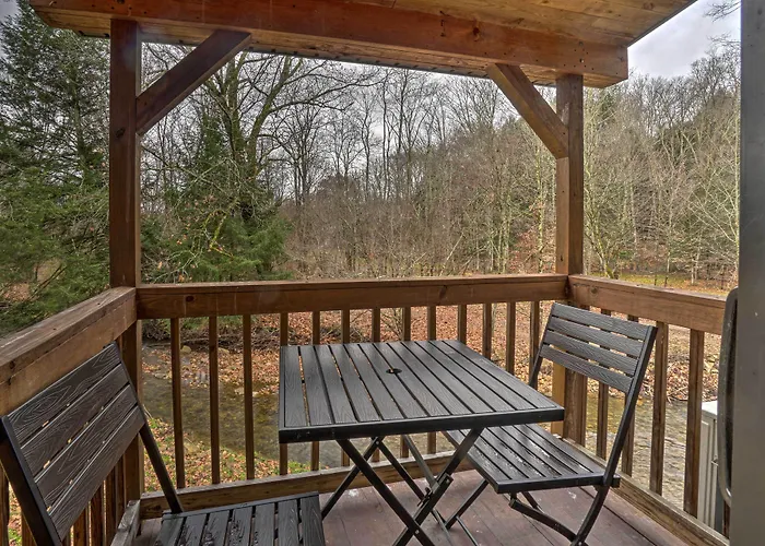 Scenic Log Cabin With Fire Pit & Stocked Creek!