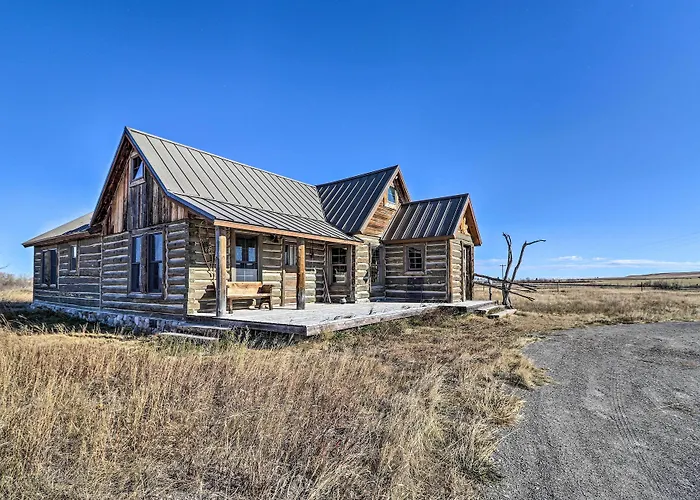 Rustic & Rural Cabin In Dupuyer On Open 14 Acres!