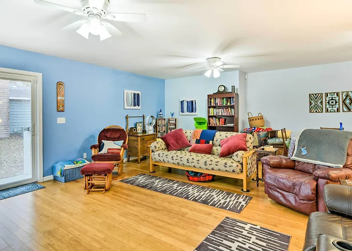 Waterfront Gladwin Home W/ Deck + Fire Pit!