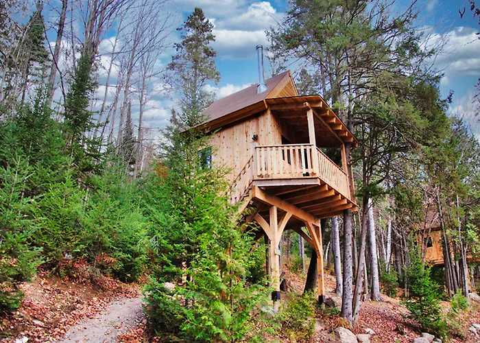 Les Cabanes Du Trappeur Avec Spa Et Sauna