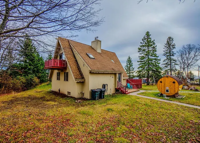 Lake View A-Frame Sauna, Firepit, Near Lutsen