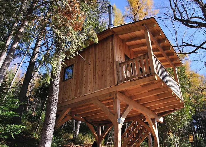 Les Cabanes Du Trappeur Avec Spa Et Sauna