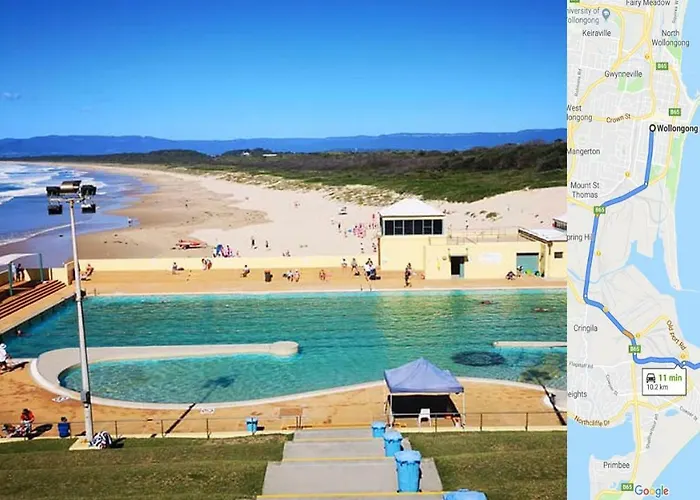 Wollongong Station Holiday House With Wi-Fi,75 Inch Tv, Netflix,Parking,Beach